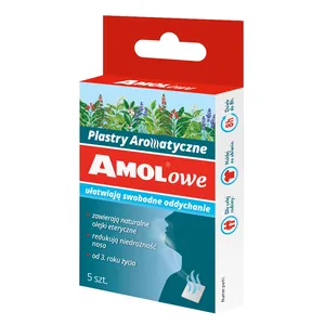 Amolowe - plastry aromatyczne z olejkami eterycznymi, od 3 roku życia, 5 sztuk