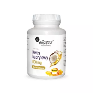 Aliness, Kwas kaprylowy (600 mg), 90 kapsułek
