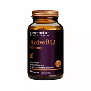 Doctor Life Active B12 500 mcg, 60 kapsułek