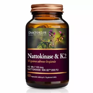 Doctor Life Nattokinaza + K2, 60 kapsułek