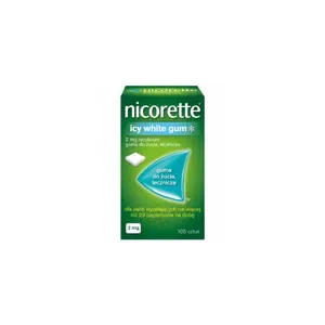 Nicorette Icy White Gum 2 mg, 105 sztuk