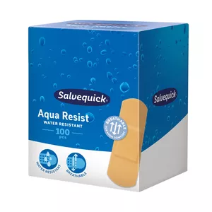 Salvequick Aqua Resist - plaster wodoodporny, średnie, 19 x 72 mm, 100 sztuk