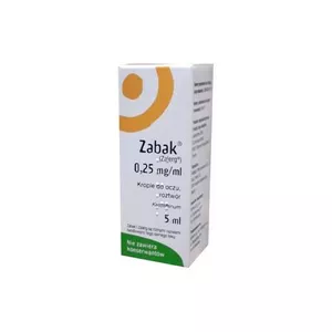 Zabak 0,25 mg/ml, krople do oczu, 5 ml (import równoległy)