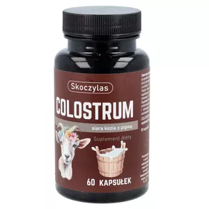 Skoczylas Colostrum, Siara kozia z pigwą, 60 kapsułek