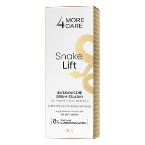 MORE4CARE - Snake Lift, błyskawiczne serum-żelazko do twarzy, szyi i dekoltu, 35 ml