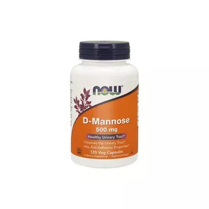 NOW FOODS, D-Mannose 500 mg, 120 kapsułek