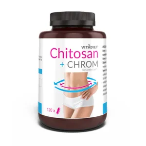 Vitadiet, Chitosan + Chrom, 120 kapsułek