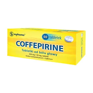 Coffepirine 450 mg + 50 mg, 50 tabletek