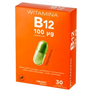 Nexon Pharma Witamina B12 100 mcg, 30 kapsułek
