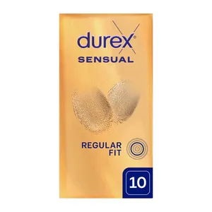 Durex Sensual - prezerwatywy lateksowe, 10 sztuk