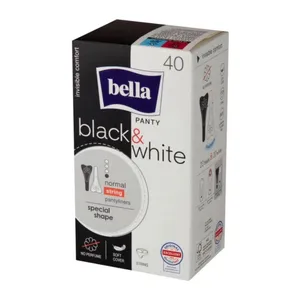 Bella PANTY Black&White - wkładki higieniczne, slim, 40 sztuk