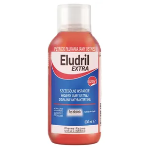 Eludril Extra - Antybakteryjny płyn do płukania jamy ustnej, 300 ml