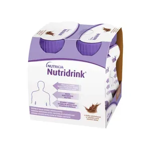 Nutridrink, smak czekoladowy, płyn, 4 x 125 ml