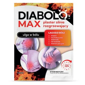 Diabolo Max - plaster silnie rozgrzewający, 1 sztuka