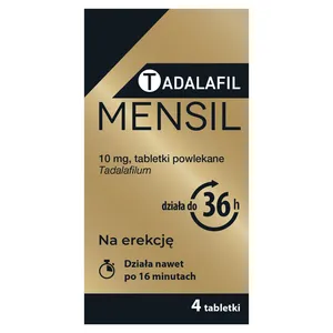 Tadalafil Mensil 10 mg, 4 tabletki