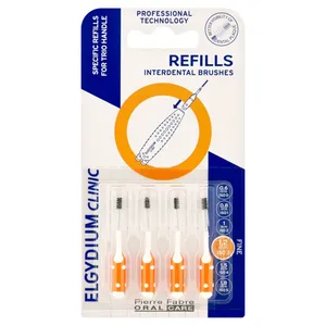 ELGYDIUM Clinic Refill - wkłady do szczoteczek międzyzębowych (ISO 3), 4 sztuki