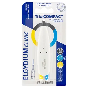 ELGYDIUM Clinic Trio Compact - szczoteczki międzyzębowe (ISO 0/1/2), 3 sztuki