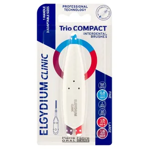 ELGYDIUM Clinic Trio Compact - szczoteczki międzyzębowe (ISO 1/4/5), 3 sztuki