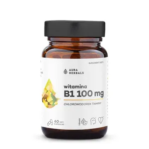 Aura Herbals, Witamina B1 100 mg, 60 kapsułek