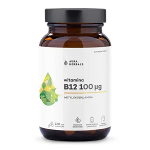 Aura Herbals, Witamina B12 100 mcg, 120 kapsułek