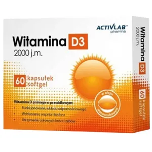Activlab Witamina D3 2000 j.m, 60 kapsułek