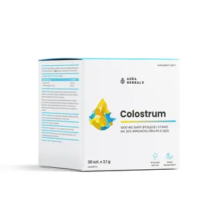 Aura Herbals Colostrum 1000 mg, smak bananowy, 30 saszetek
