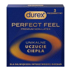 Durex Perfect Feel - prezerwatywy Premium Non-Latex, 3 sztuki