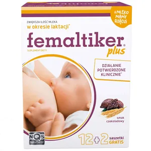 Femaltiker Plus, smak czekoladowy, 14 saszetek