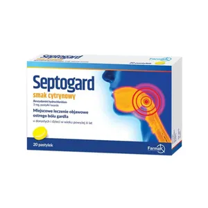 Septogard 3 mg, smak cytrynowy, 20 pastylek twardych