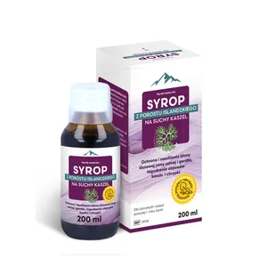 Zdrowe Korzyści Syrop z porostu islandzkiego na suchy kaszel, 200 ml