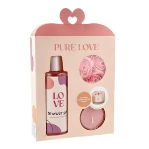 Zestaw upominkowy Pure Love ze świecą, 1 komplet