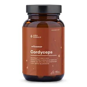 Aura Herbals Cordyceps 30% Beta-Glutan, 60 kapsułek