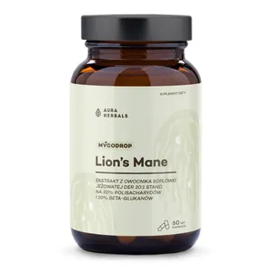 Aura Herbals Lion's Mane 30:1 30% Beta-Glutan, 60 kapsułek