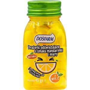Dosfarm - drażetki odświeżające, mięta i mandarynka, 45 g