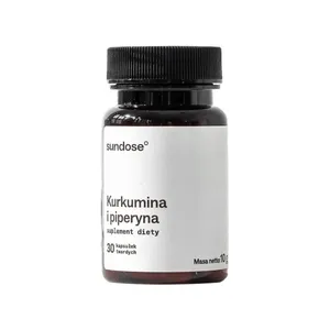 SUNDOSE Kurkumina i Piperyna, 30 kapsułek