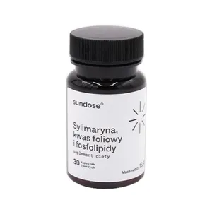 SUNDOSE Sylimaryna, kwas foliowy i fosfolipidy, 30 kapsułek