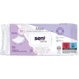 Seni Care Maxi - chusteczki pielęgnacyjne 3w1, 52 sztuk