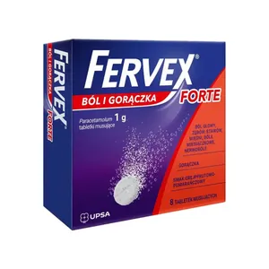 Fervex Ból i Gorączka Forte 1 g, 8 tabletek musujących