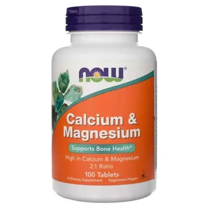 NOW FOODS Calcium Magnesium, 100 tabletek