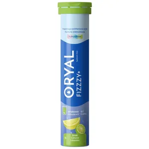 Oryal Fizzzy+ smak cytryna-limonka, 20 tabletek musujących