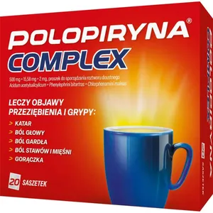 Polopiryna Complex, 500 mg + 15,58 mg + 2 mg, 20 saszetek