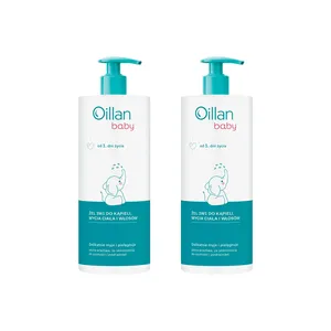 ZESTAW: 2x Oillan Baby - żel do kąpieli, mycia ciała i włosów 3w1, od 1 dnia życia, 750 ml