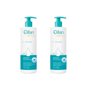 ZESTAW: 2x Oillan Derm+ - kremowy żel do mycia, od 1. dnia życia, 400 ml