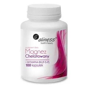 Aliness Magnez Chelatowany 650 mg + B6 (P-5-P), 100 kapsułek