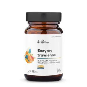 Aura Herbals Enzymy trawienne, DigeZyme, 60 kapsułek