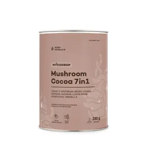 Aura Herbals Mycodrop Cocoa, kakao z grzybami 7w1, 330 g