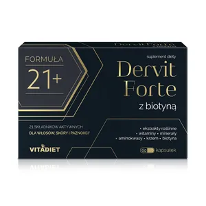 Dervit Forte z biotyną, 60 kapsułek (Data ważności: 31.12.2026)