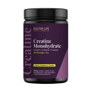 Doctor Life Creatine Monohydrate, smak cytryna-malina, 500 g