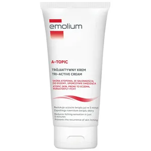 Emolium A-Topic - trójaktywny krem do skóry atopowej, suchej i uporczywie swędzącej, od 1 miesiąca, 75 ml