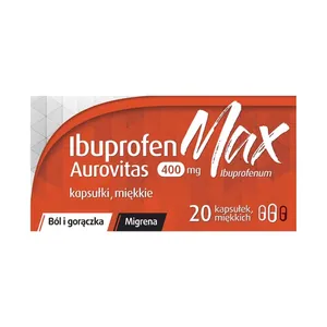 Aurovitas Ibuprofen Max 400 mg, 20 kapsułek